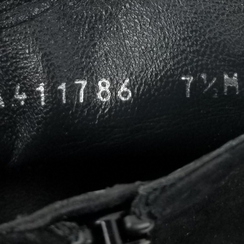 Stuart Weitzman Lofty Black Suede Block Heels Ann… - image 7